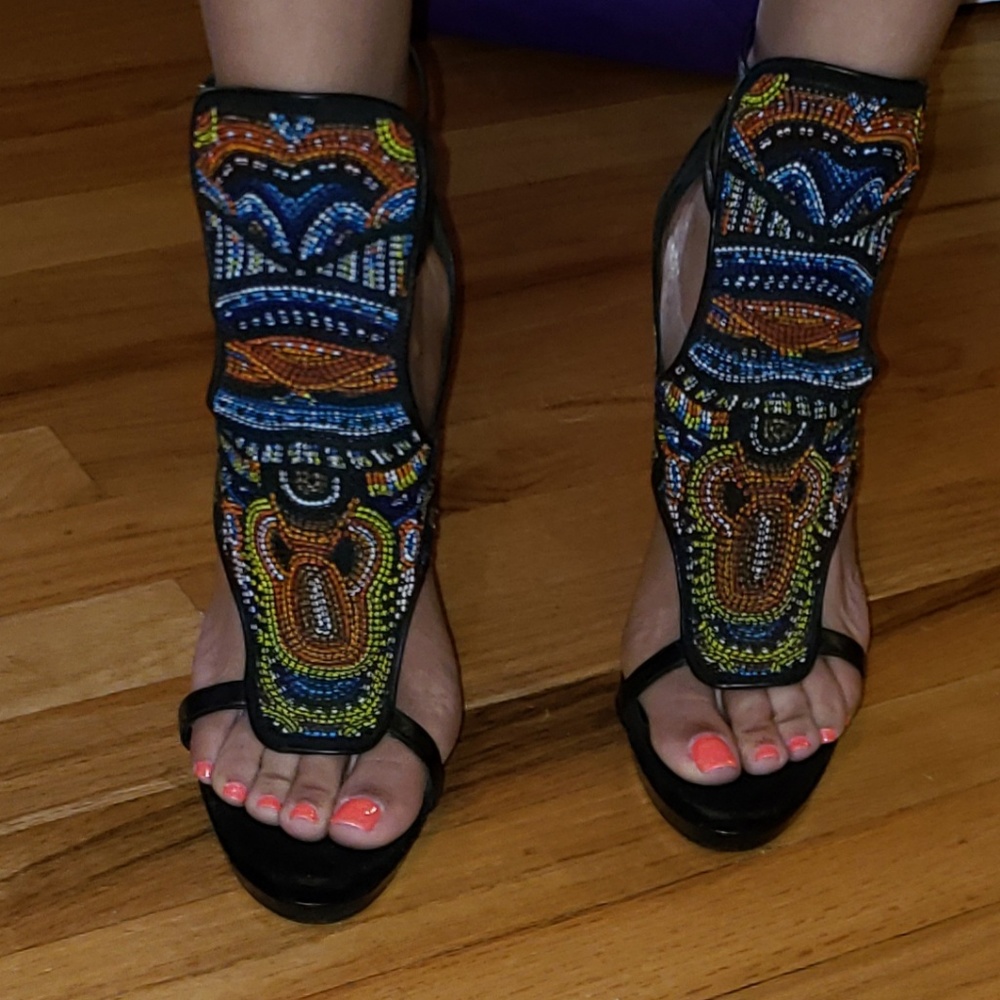 Barbara Bui beaded sandals